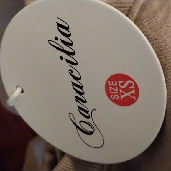 Caracilia Women's Light Brown Oversized Crewneck Sweatshirts NWT Size XS - Picture 11 of 11